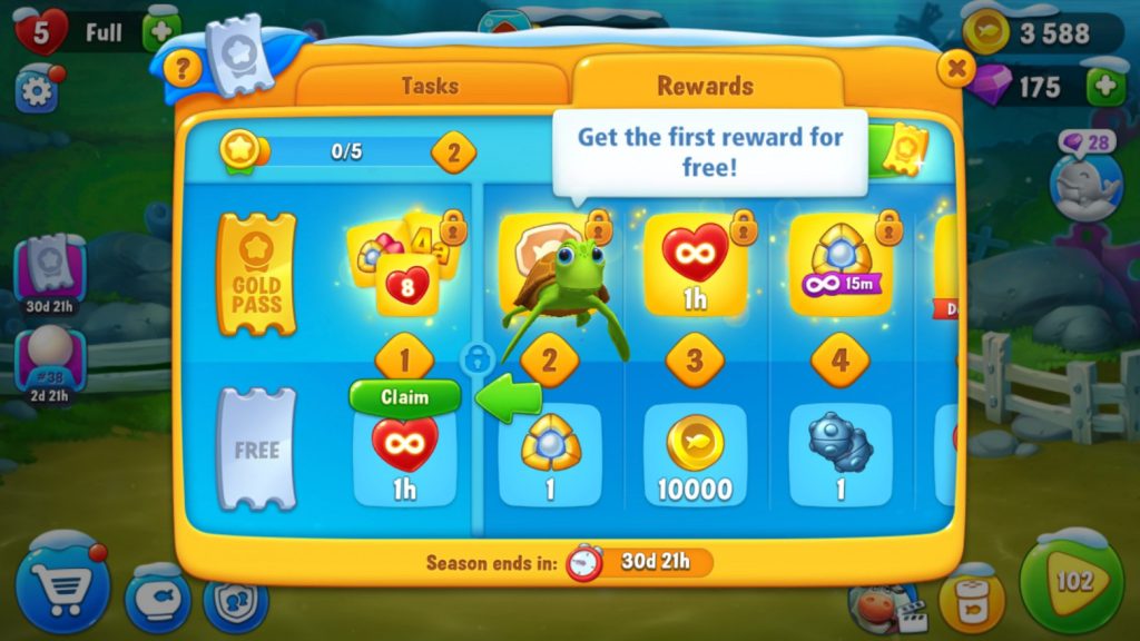 battle pass в Fishdom