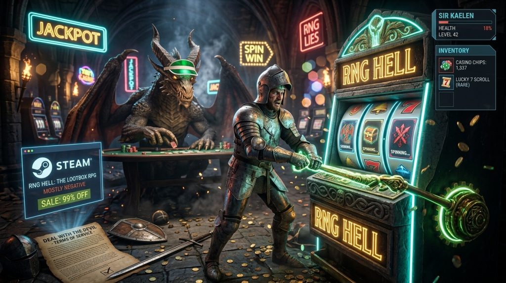 Spinny Dungeon смесь рогалика и слот-машины